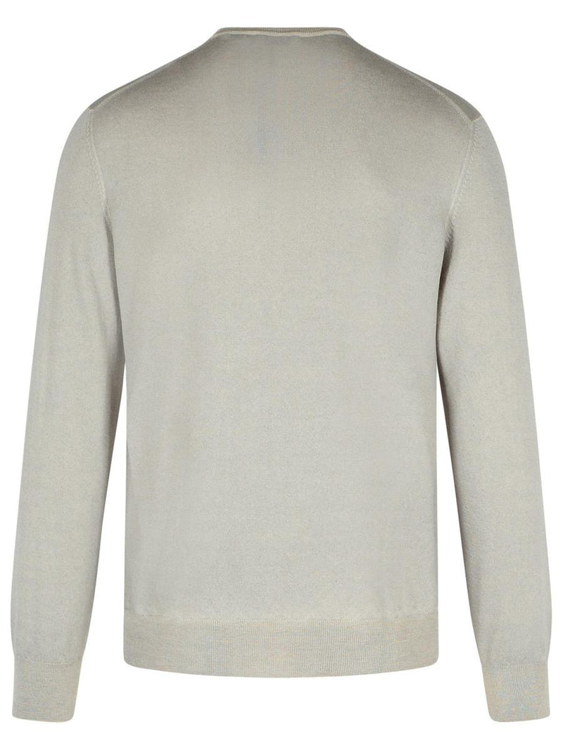 Gran Sasso Grey Cashmere Wool Sweater