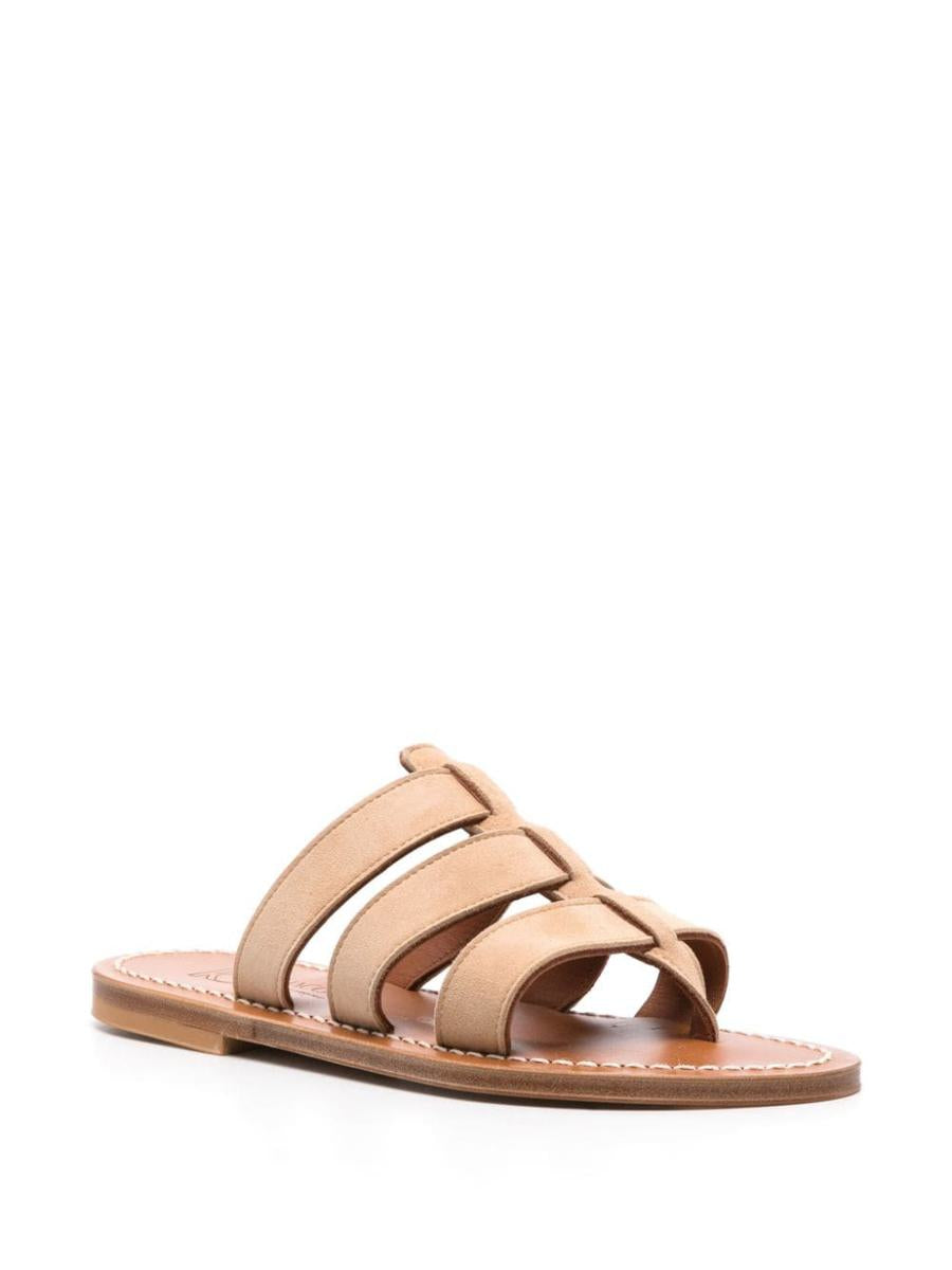 K.Jacques Dolon Leather Flat Mules