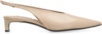Jil Sander Leather Slingback Pumps