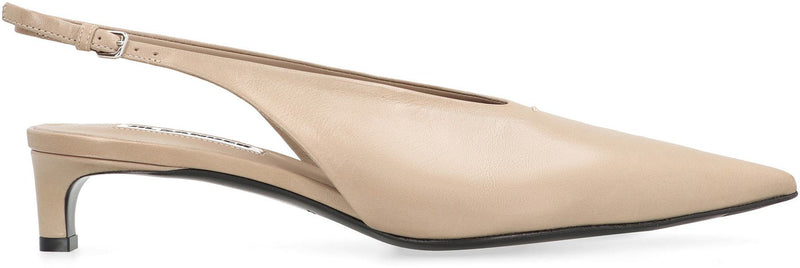 Jil Sander Leather Slingback Pumps