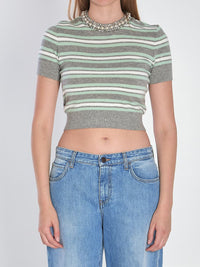 Striped Cropped T-Shirt