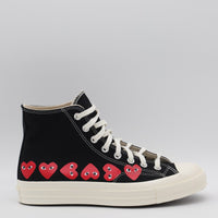 Converse X Comme Des Garçons Play Black Cotton Sneakers