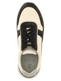Brunello Cucinelli Leather Suede Sneakers