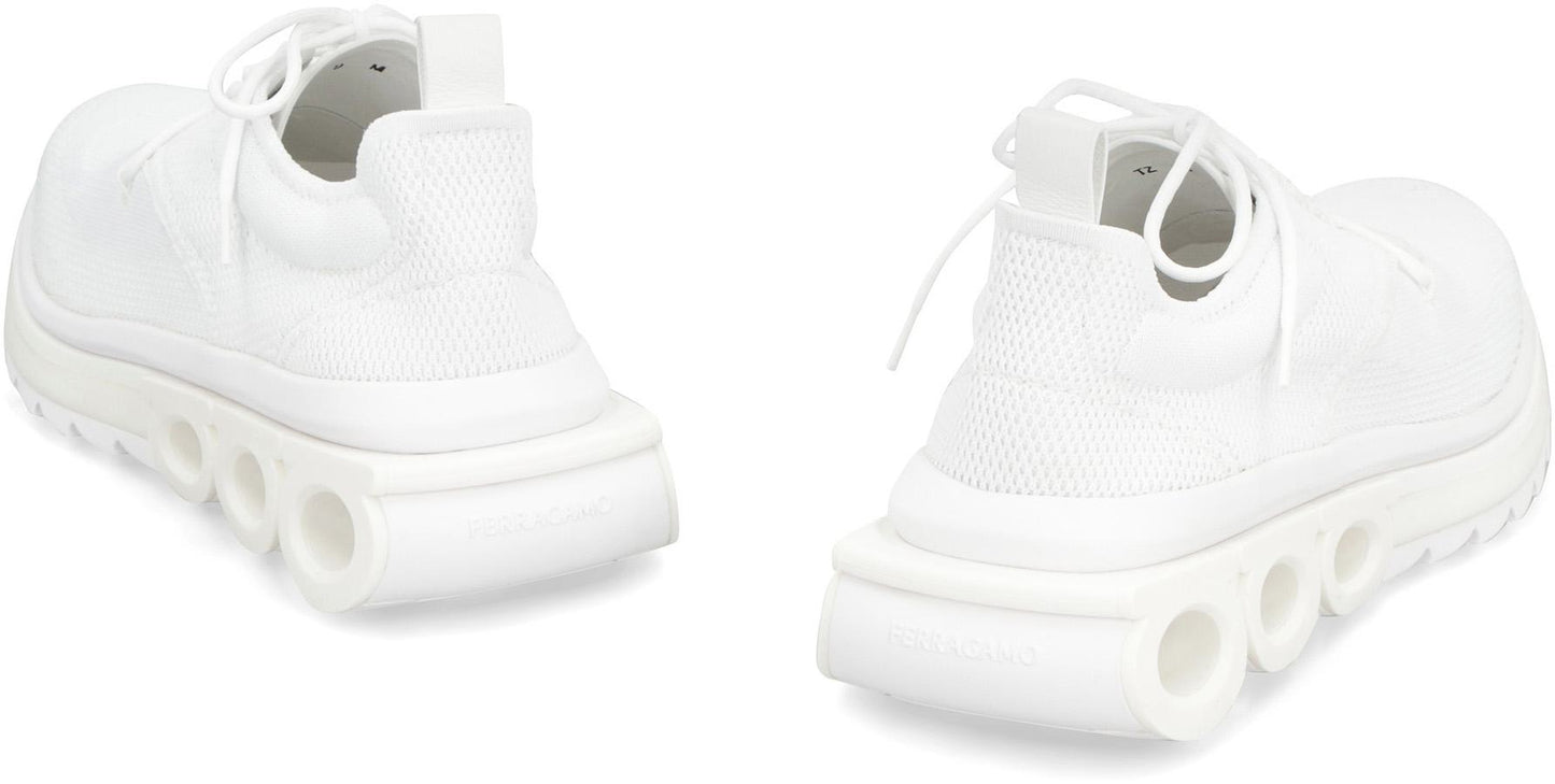 Salvatore Ferragamo Fabric Low-Top Sneakers