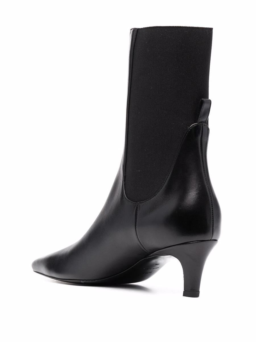 TOTEME Leather Mid Heel Boots