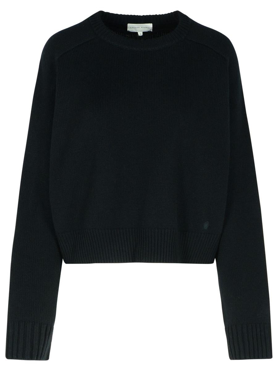 Loulou De Saison 'Bruzzi' Black Cashmere Sweater