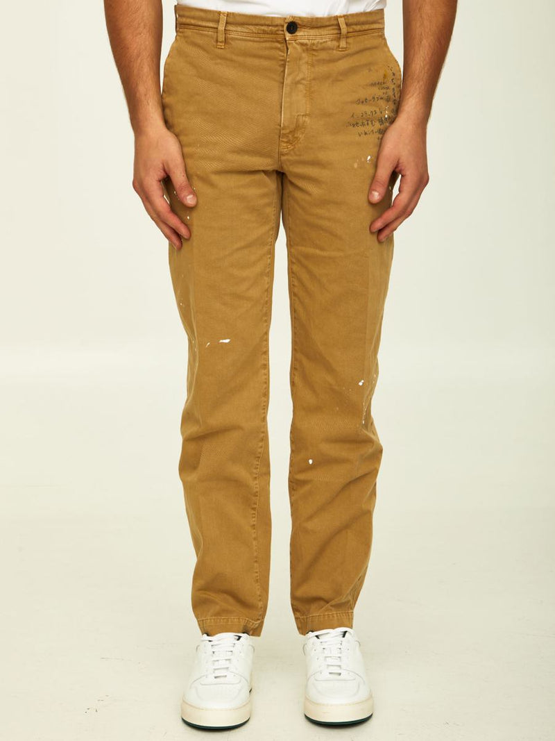 Camel Cotton Trousers
