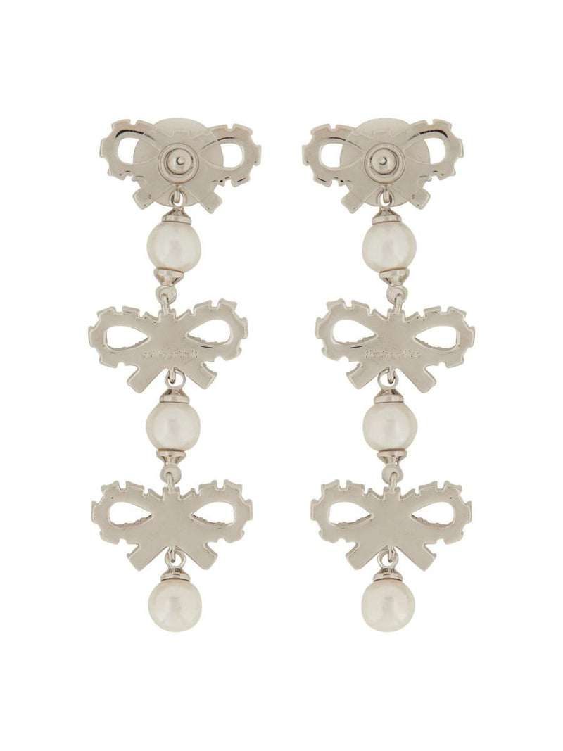 Self-Portrait Micro Bow Earrings