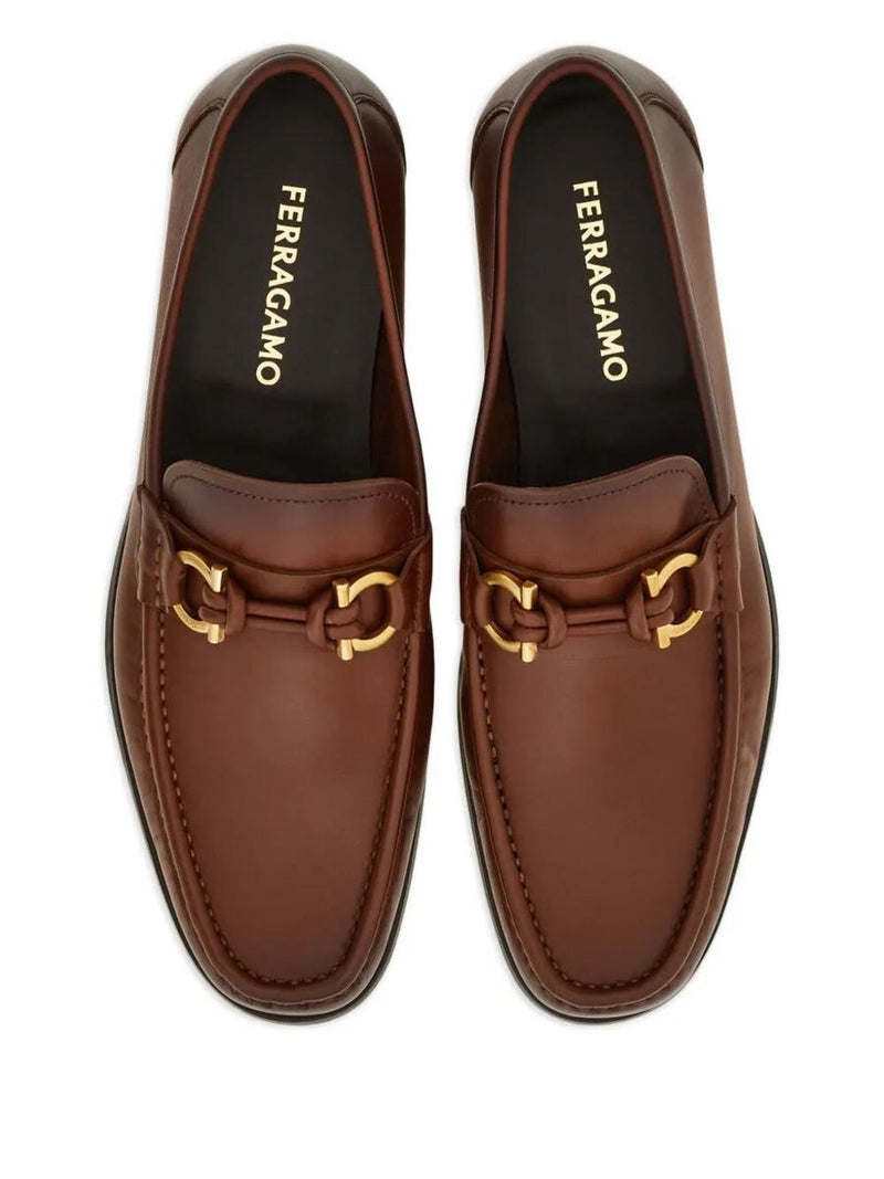 Salvatore Ferragamo Alain Leather Loafers With Hues Shoes