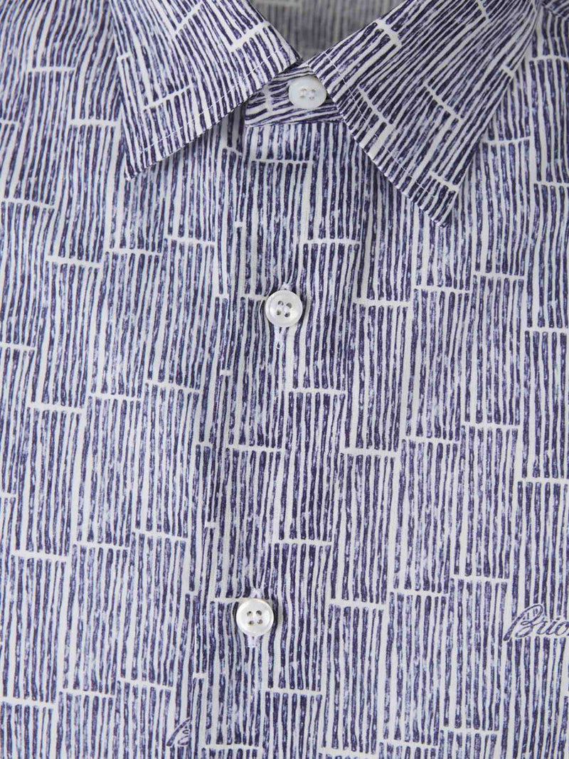 Brioni Printed Cotton Shirt