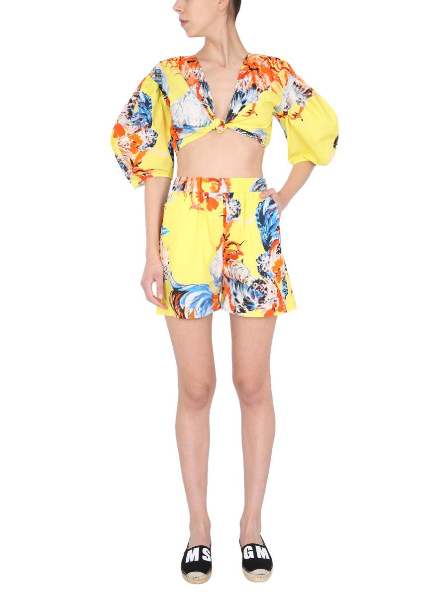 Msgm Printed Shorts