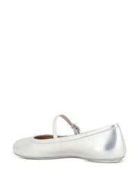 Gianvito Rossi Carla Nappa Silk Washed Ballerina Shoes