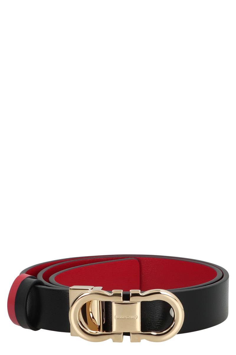 Salvatore Ferragamo Gancini Reversible Leather Belt