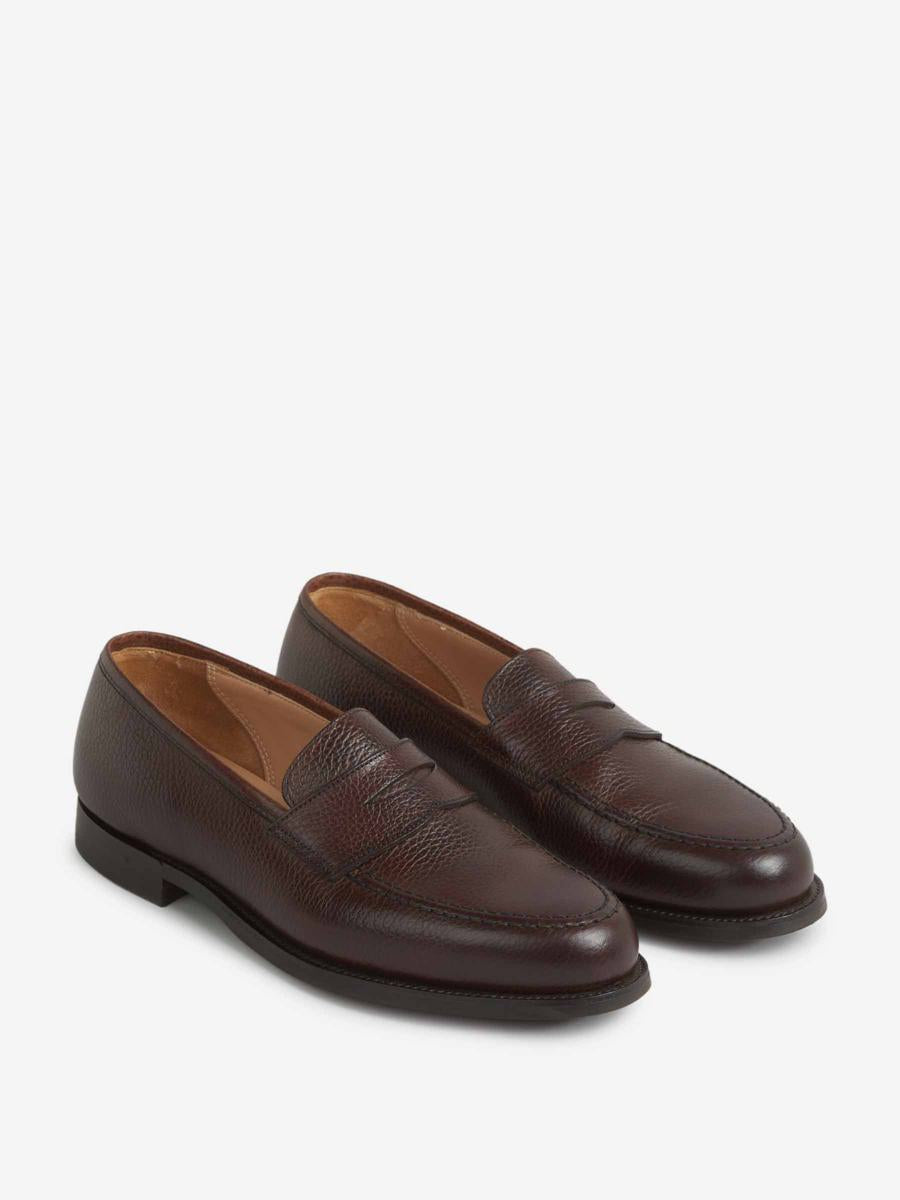 Crockett & Jones Grained Leather Loafers