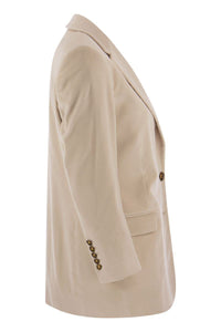 Saulina Antonia - Single-Breasted Velvet Jacket