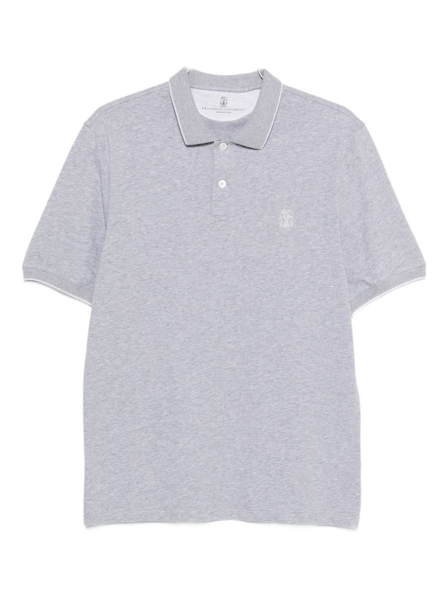 Brunello Cucinelli Logo Cotton Polo Shirt