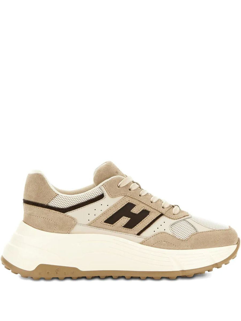 Hogan Hi-Fi Suede And Mesh Sneakers Shoes