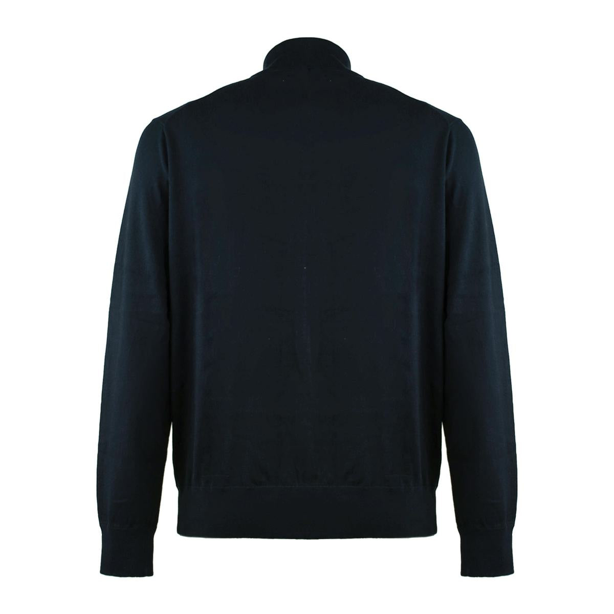 Ralph Lauren Cotton Sweater With Zipper Hunter Navy