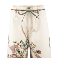 Etro Paisley Print Culotte Jeans