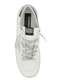 White Sneakers With Star Detail In Leather Man