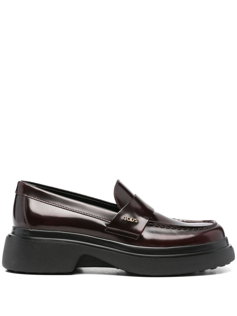 Tod'S Leather Platform Loafers