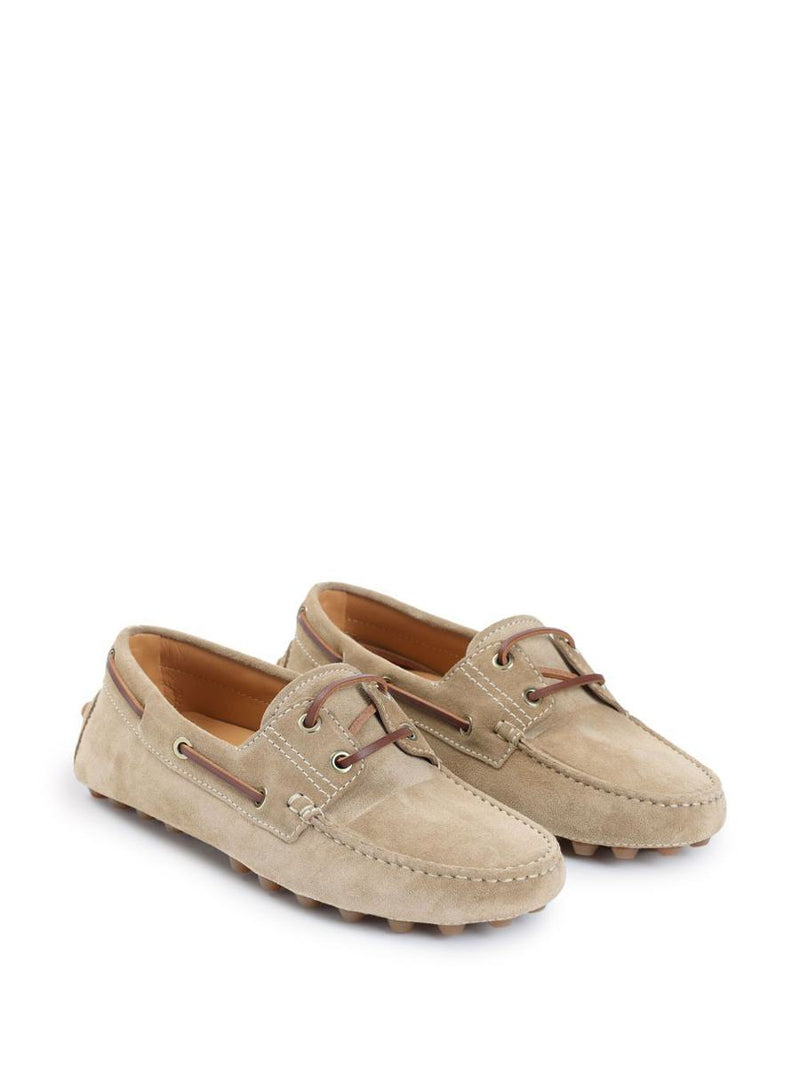 Tod'S Boat Gommino Bubble Suede Loafers Shoes