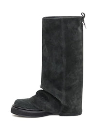 The Attico Black Suede Boot The Attico