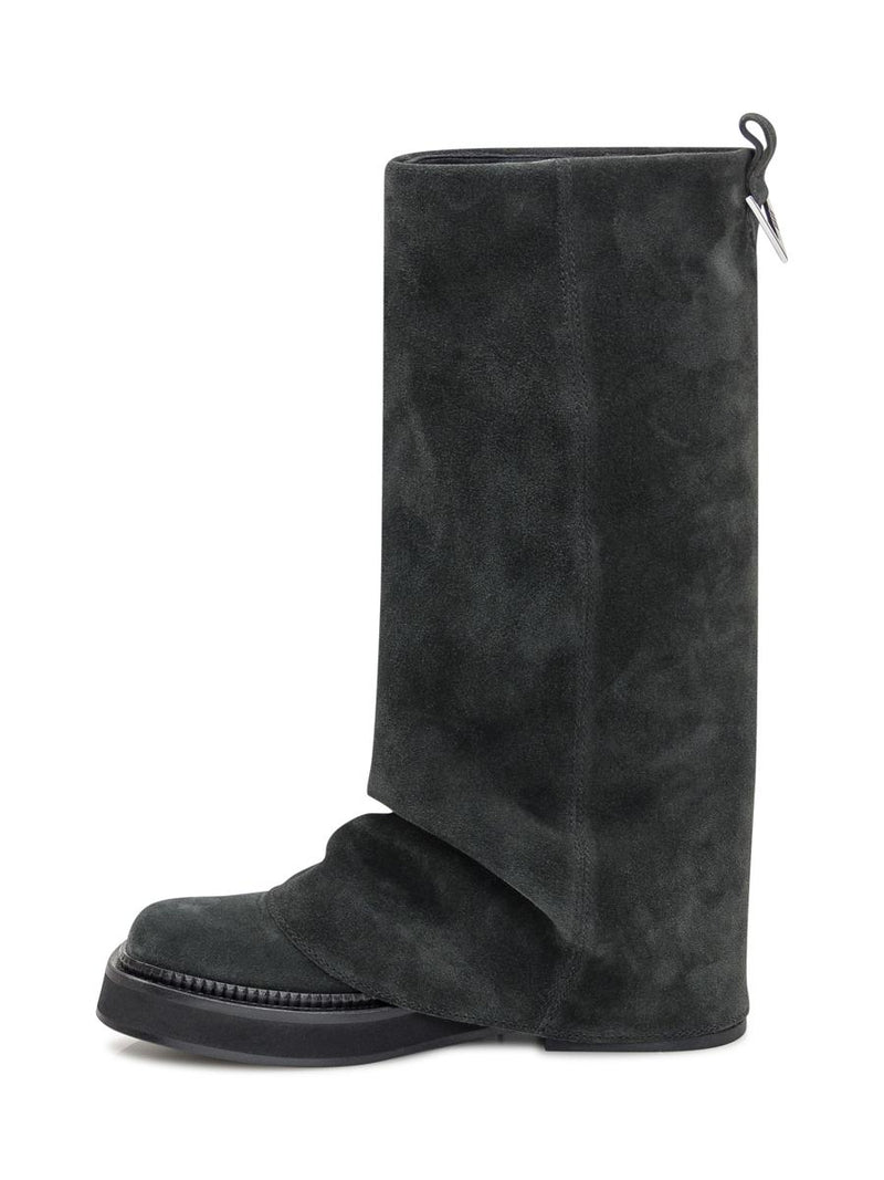 The Attico Black Suede Boot The Attico