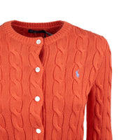 Ralph Lauren Solar Sky Cotton Cable-Knit Crew Neck Cardigan