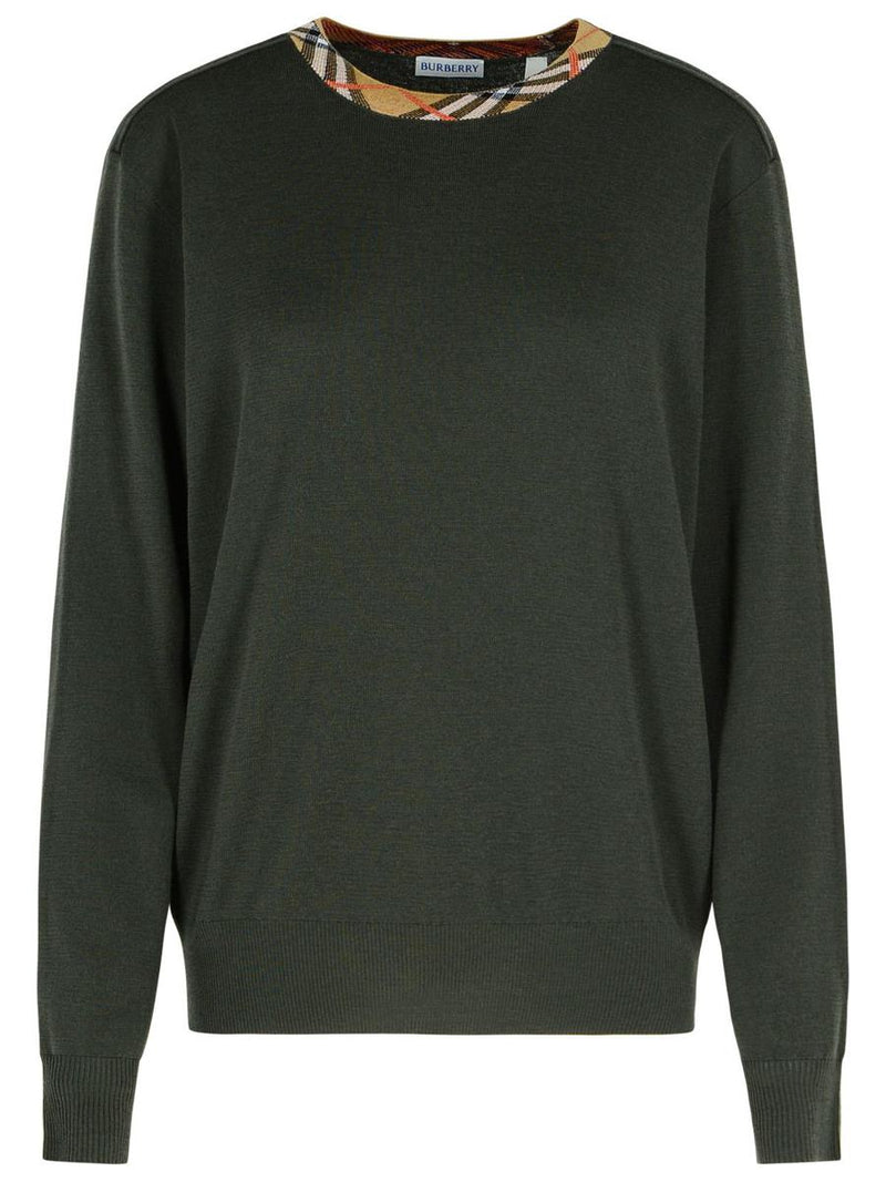 Burberry 'Michael' Dark Green Wool Sweater