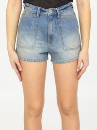 Light-Blue Denim Shorts
