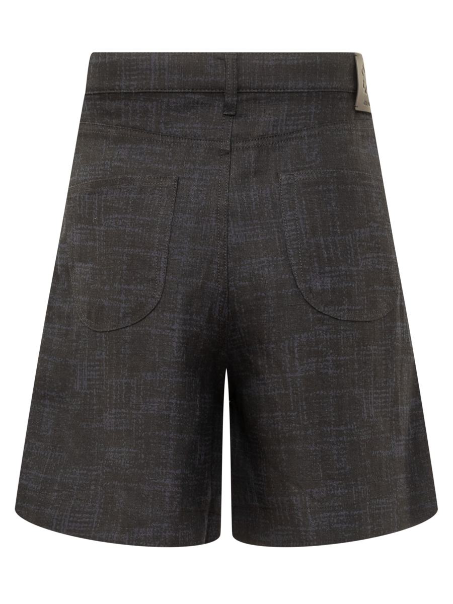 Off-White Shots In Linen With Logo