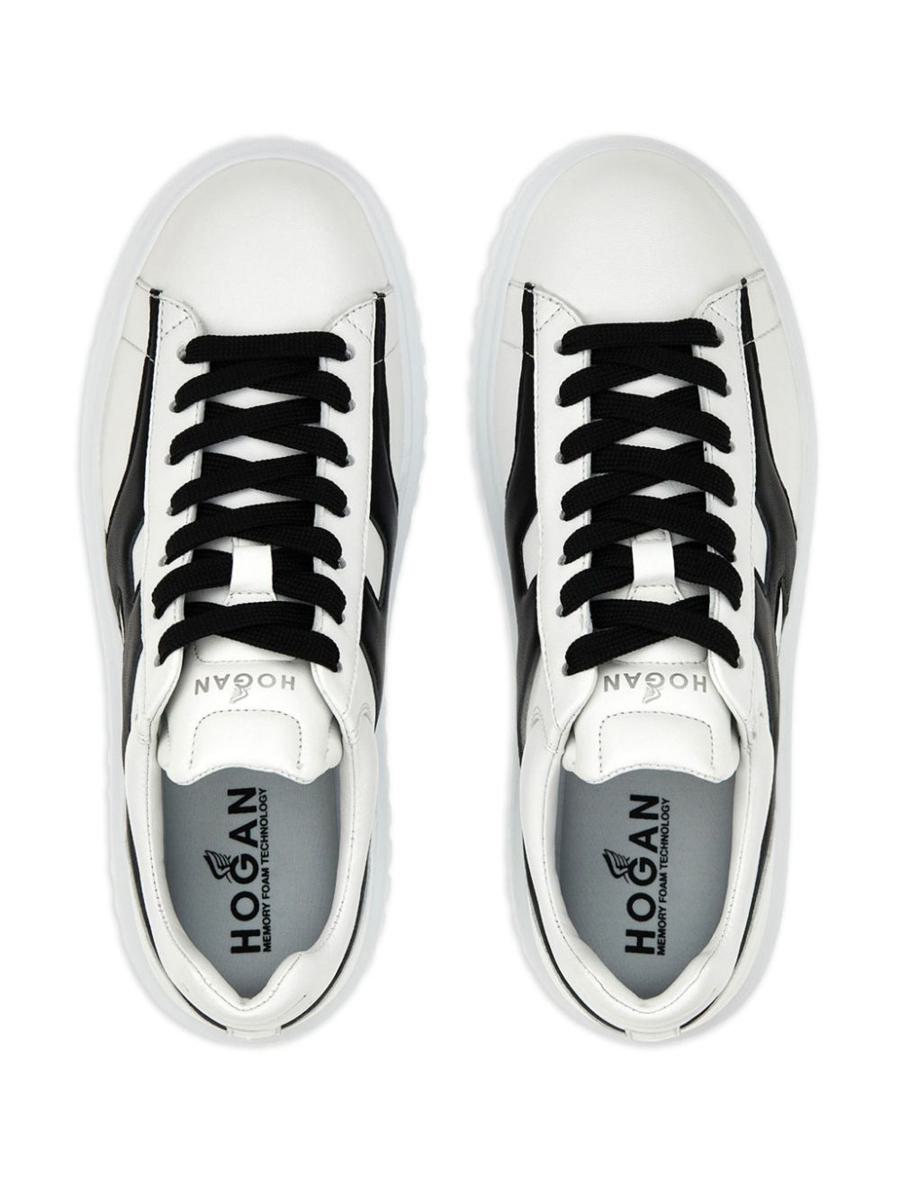 Hogan H-Stripes Leather Sneakers