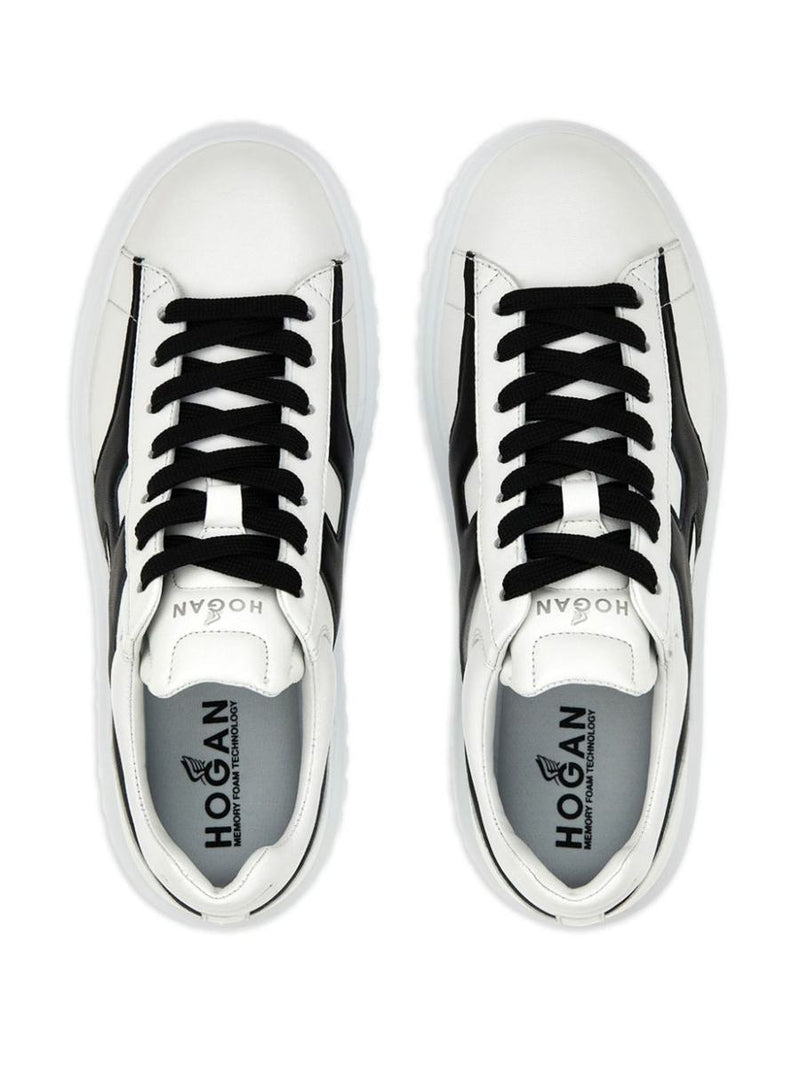 Hogan H-Stripes Leather Sneakers