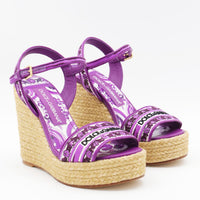 Dolce & Gabbana Purple Majolica Espadrillas
