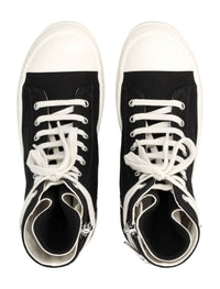 Rick Owens Drkshdw Women'S Cargo Sneaks In Black Overdyed Denim