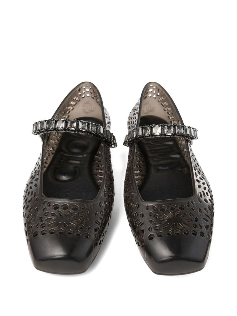 Jimmy Choo The Jelly Crystal Ballet Flats