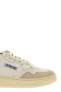 Autry Medalist Low - Leather And Suede Sneakers