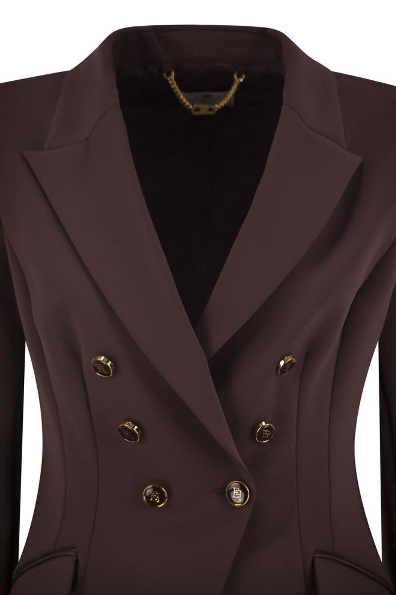Elisabetta Franchi Double Crepe Blazer