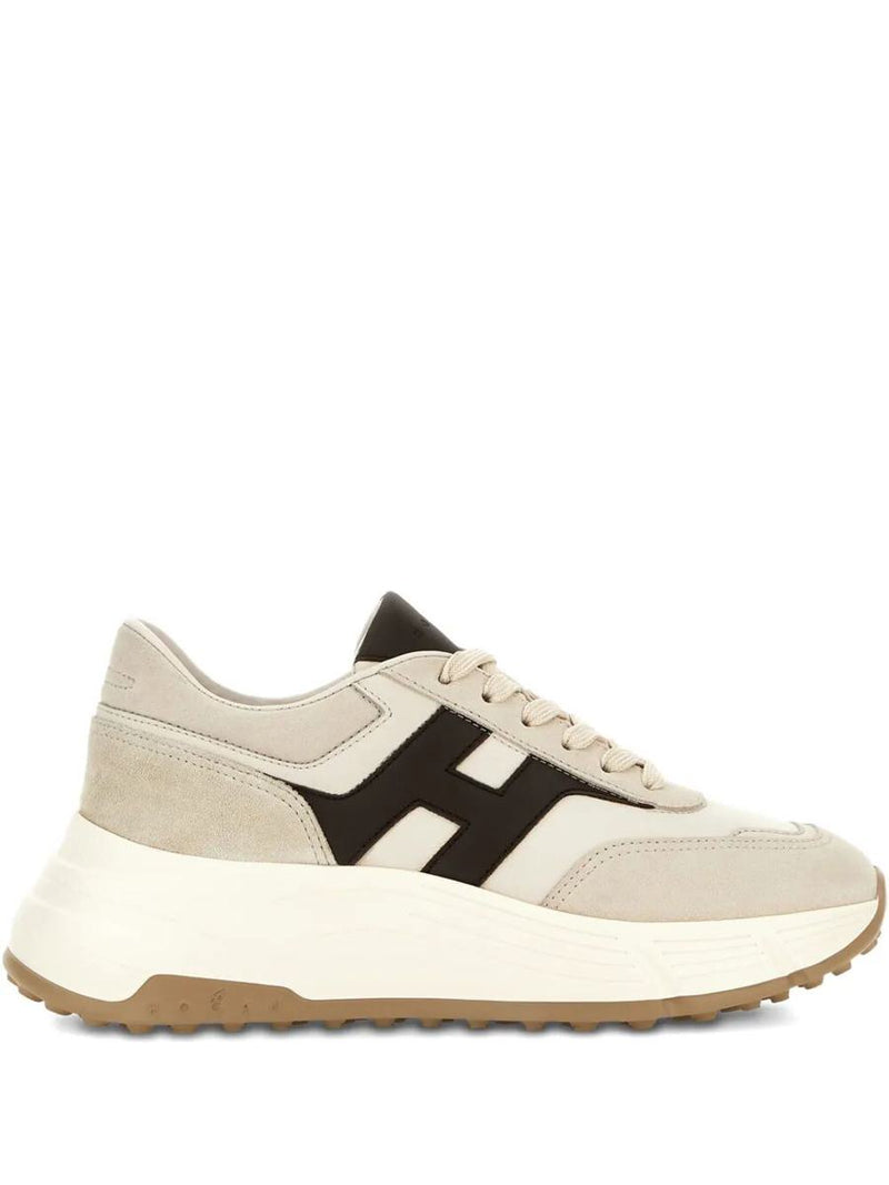 Hogan Hi-Fi Suede And Nappa Leather Sneakers Shoes