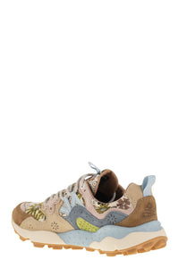 Flower Mountain Yamano 3 - Sneakers In Suede And Technical Fabric