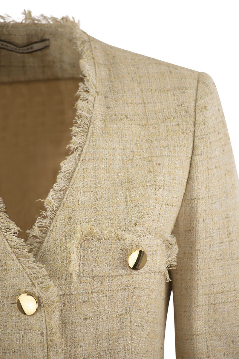 Tagliatore Dharma - Papyrus-Effect Jacket