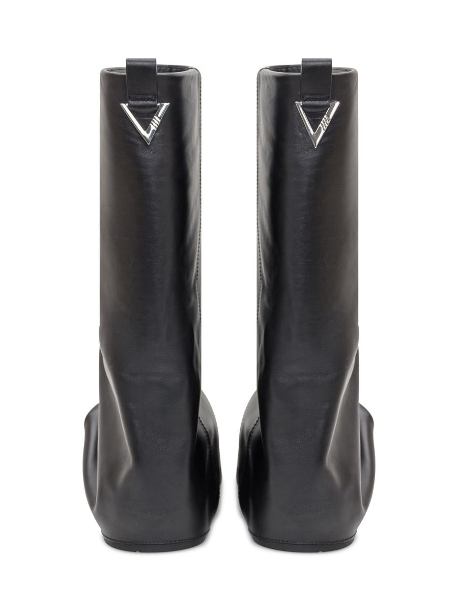 The Attico Black Leather Boot The Attico