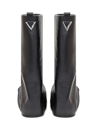 The Attico Black Leather Boot The Attico