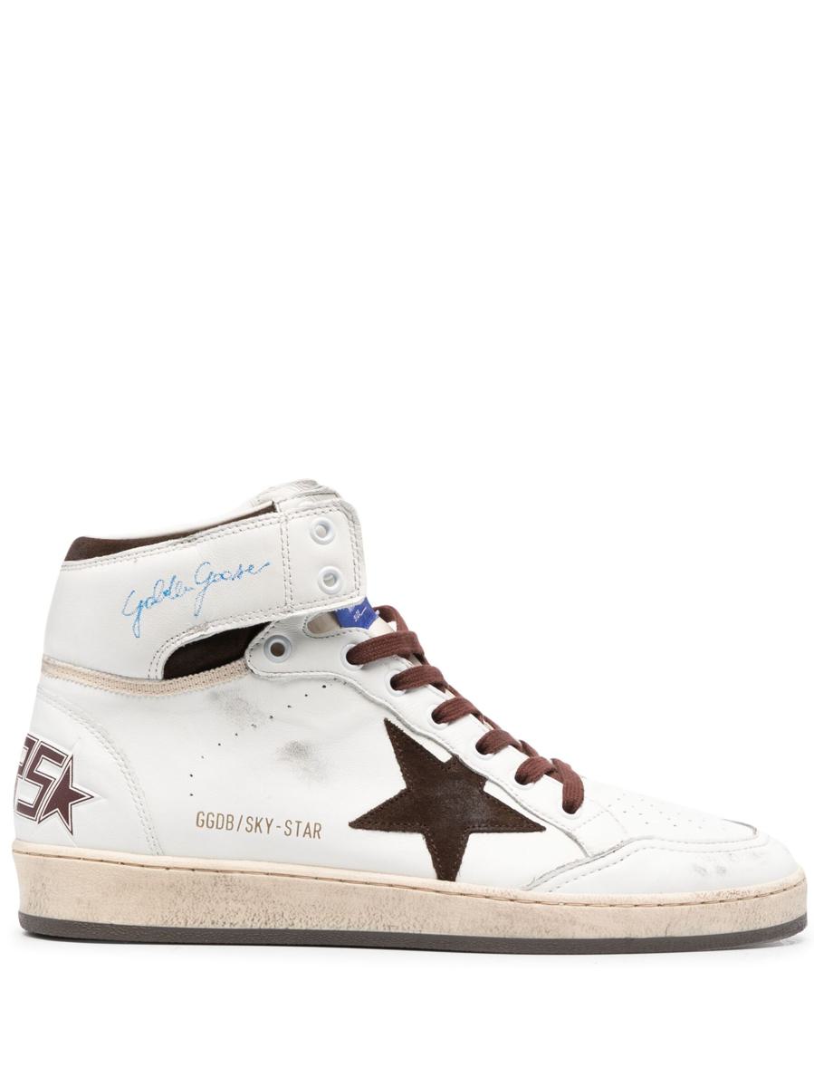 Golden Goose Sky Star Nappa Upper And Spur Nylon Tongue Suede Star