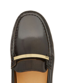 Tod'S Brushed Leather Inflatable Loafer Shoes