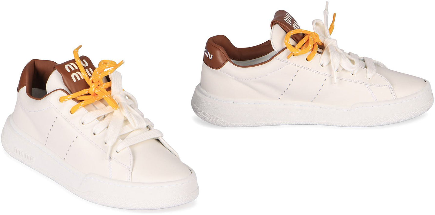 Miu Miu Leather Sneakers