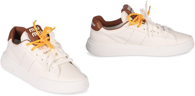 Miu Miu Leather Sneakers