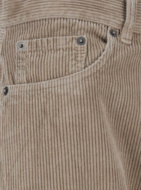 'Bethany' Brown Ribbed Knit Pants With Wide Leg In Cotton Woman