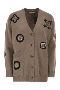 Max Mara Mxmgioire - Long Cardigan In Wool And Cashmere